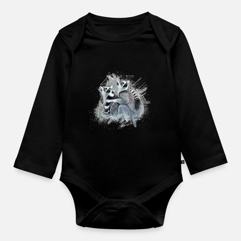 maki - Body Bébé bio manches longues - noir