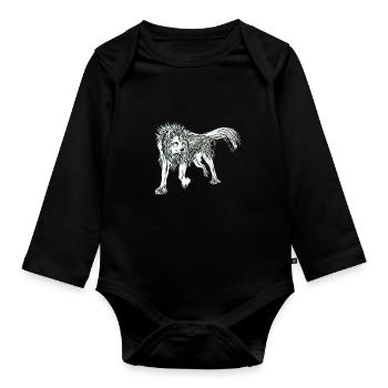 Werwolf - Baby Bio-Langarm-Body - Schwarz - Vorne