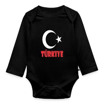 Turquie Design - Body Bébé bio manches longues - noir - Devant