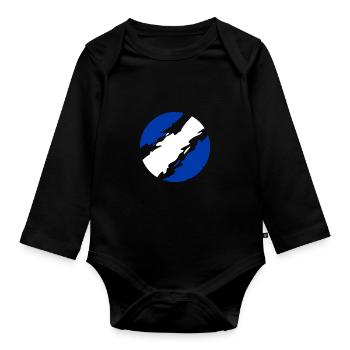 Greece - Organic Longsleeve Baby Bodysuit - black - Front