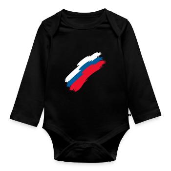 République tchèque - Body Bébé bio manches longues - noir - Devant
