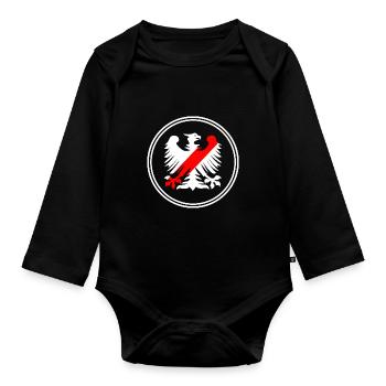 The Polish Eagle - Organic Longsleeve Baby Bodysuit - black - Front