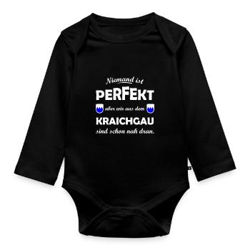 Die Kraichgauer aus Baden - Baby Bio-Langarm-Body - Schwarz - Vorne