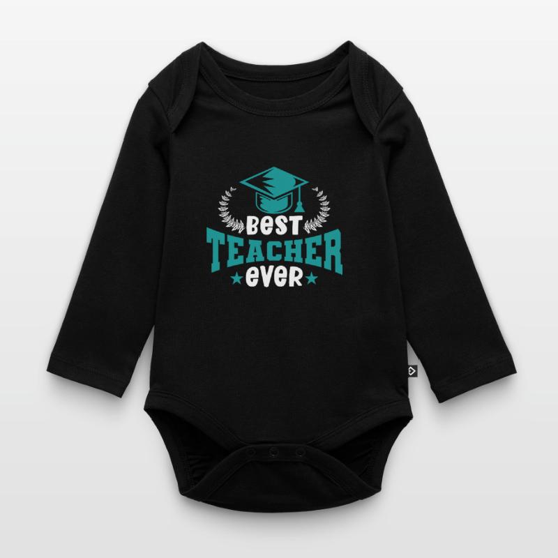 Enseignant École primaire Enseignant Enseignant École secondaire Body Bébé bio manches longues