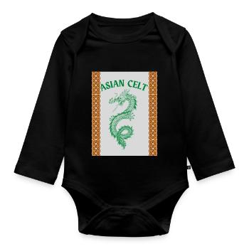 Asian Celt - Organic Longsleeve Baby Bodysuit - black - Front