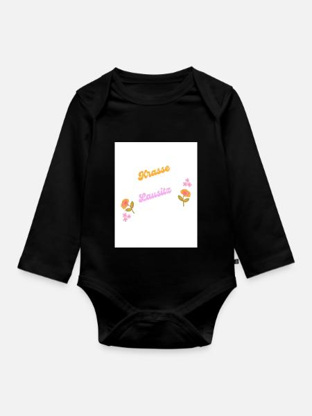 Lausitz - Baby Bio-Langarm-Body - Schwarz