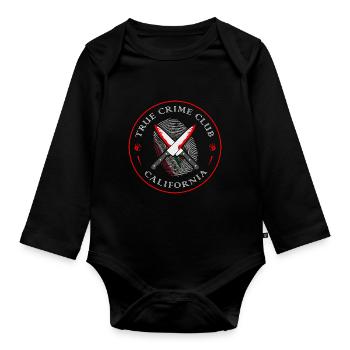 True Crime Club California, Murderino Murder Show - Baby Bio-Langarm-Body - Schwarz - Vorne