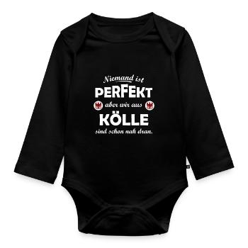 Daheim in Köln - Baby Bio-Langarm-Body - Schwarz - Vorne