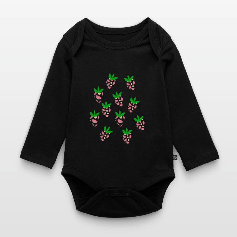Melone oder Erdbeere? Baby Bio-Langarm-Body