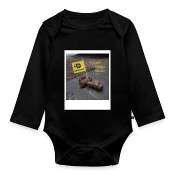 Ist das Kunst - Baby Bio-Langarm-Body - Schwarz - Vorne