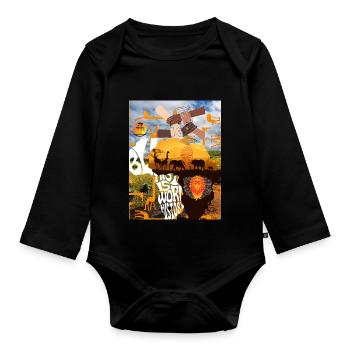 Black History is World History Original - Baby Bio-Langarm-Body - Schwarz - Vorne