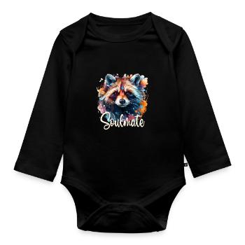 Soulmate - Baby Bio-Langarm-Body - Schwarz - Vorne