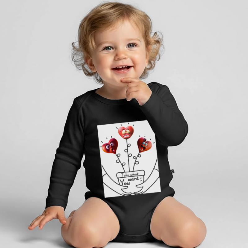 Nimm dir, was du willst. Nimm dir, was Du willst. Baby Bio-Langarm-Body