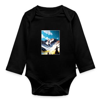 Arapahoe Basin Colorado Vintage voyage affiche WPA - Body Bébé bio manches longues - noir - Devant