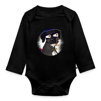 American Samoa - Organic Longsleeve Baby Bodysuit - black - Front