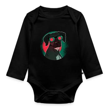 Bangladesch - Baby Bio-Langarm-Body - Schwarz - Vorne