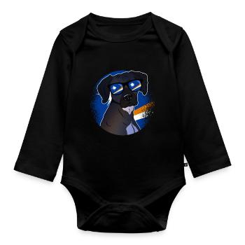 Marshall Islands - Organic Longsleeve Baby Bodysuit - black - Front