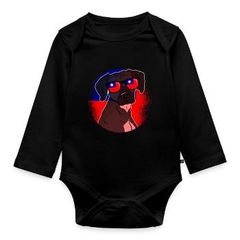 Taïwan - Body Bébé bio manches longues - noir - Devant
