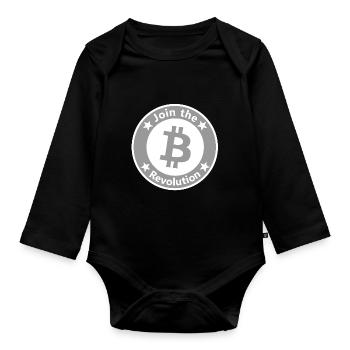 Monnaie et système monétaire - Body Bébé bio manches longues - noir - Devant