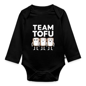 Tofu Lustiges - Baby Bio-Langarm-Body - Schwarz - Vorne