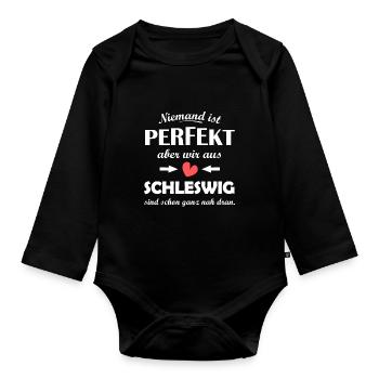 Chez soi dans le Schleswig - Body Bébé bio manches longues - noir - Devant