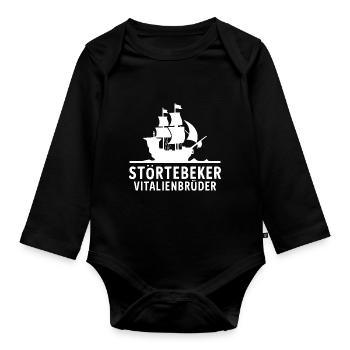 Störtebeker Störtebecker Vitalienbrüder Piraten - Baby Bio-Langarm-Body - Schwarz - Vorne