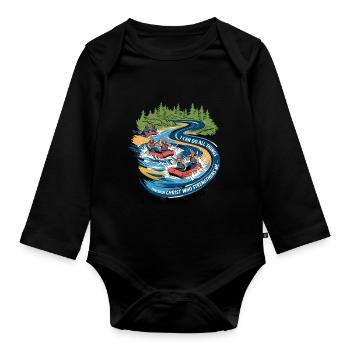 Christian Inspiration Philippians 4:13 - Organic Longsleeve Baby Bodysuit - black - Front