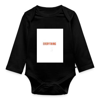 Everything Statement - Baby Bio-Langarm-Body - Schwarz - Vorne