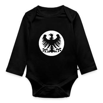 The eagle of Germany - Organic Longsleeve Baby Bodysuit - black - Front
