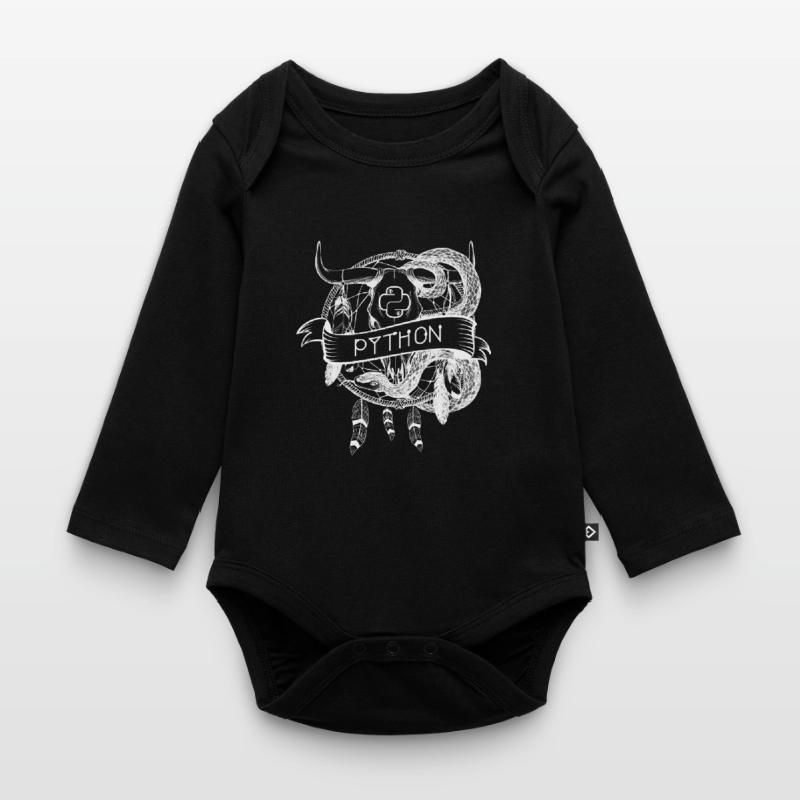 technologie de langage de programmation python Body Bébé bio manches longues