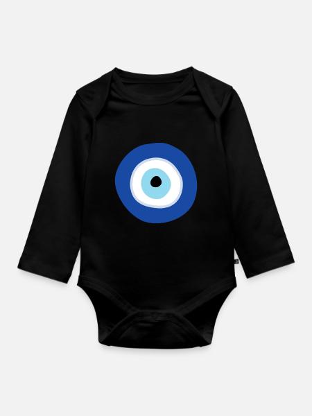 Nazar - Organic Longsleeve Baby Bodysuit - black