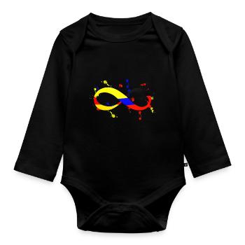 Colombie Infinie Allemagne - Body Bébé bio manches longues - noir - Devant