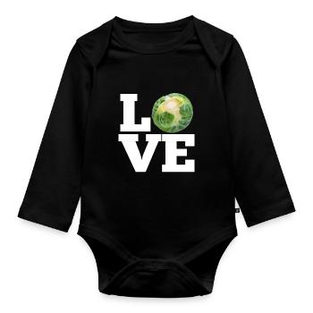 LOVE BRUSSELS SPROUTS - LOVE BRUSSEL SPROUTS - Organic Longsleeve Baby Bodysuit - black - Front