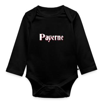Payerne - Baby Bio-Langarm-Body - Schwarz - Vorne