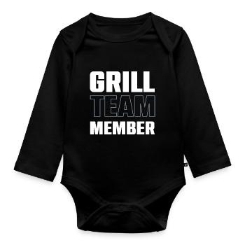 Grill Team - Baby Bio-Langarm-Body - Schwarz - Vorne