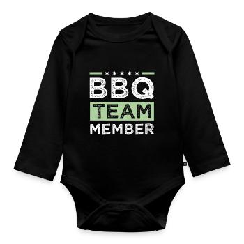 Bbq Team - Baby Bio-Langarm-Body - Schwarz - Vorne