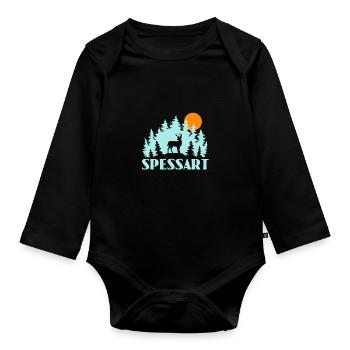 Spessart - Baby Bio-Langarm-Body - Schwarz - Vorne