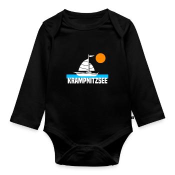 Krampnitzsee - Baby Bio-Langarm-Body - Schwarz - Vorne