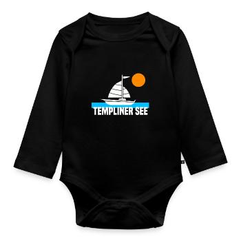 Templiner See - Baby Bio-Langarm-Body - Schwarz - Vorne