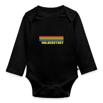 Halberstadt - Baby Bio-Langarm-Body - Schwarz - Vorne