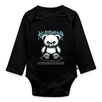 Toxic True Love a - Baby Bio-Langarm-Body - Schwarz - Vorne