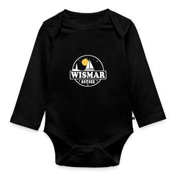 Wismar - Baby Bio-Langarm-Body - Schwarz - Vorne