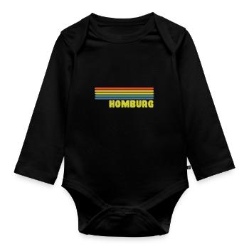 Homburg - Baby Bio-Langarm-Body - Schwarz - Vorne