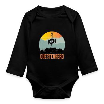 Südharz Merch - Questenberg - Baby Bio-Langarm-Body - Schwarz - Vorne