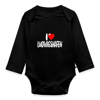 ludwigshafen - Baby Bio-Langarm-Body - Schwarz - Vorne