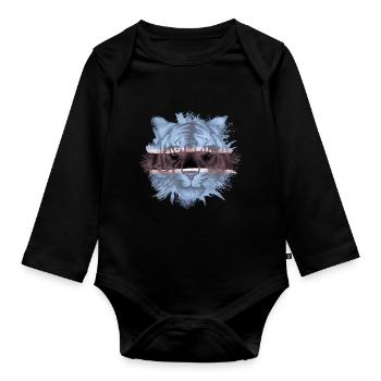 Botswana - Baby Bio-Langarm-Body - Schwarz - Vorne