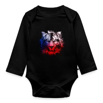 Tschechische Republik - Baby Bio-Langarm-Body - Schwarz - Vorne