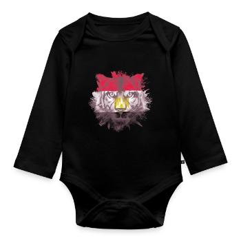 Ägypten - Baby Bio-Langarm-Body - Schwarz - Vorne