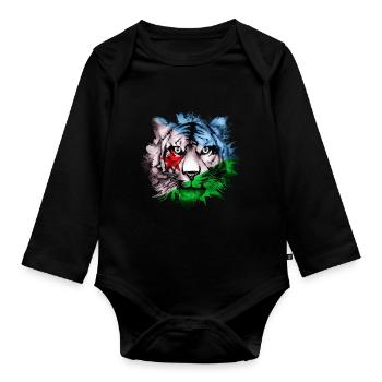 Dschibuti - Baby Bio-Langarm-Body - Schwarz - Vorne
