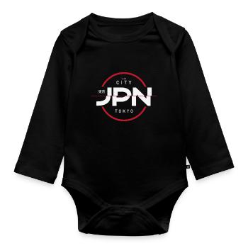 Tokyo Japan - Baby Bio-Langarm-Body - Schwarz - Vorne